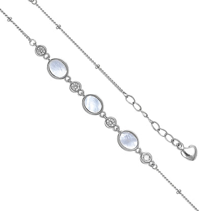 White Mirage Mother Of Pearl Bracelet